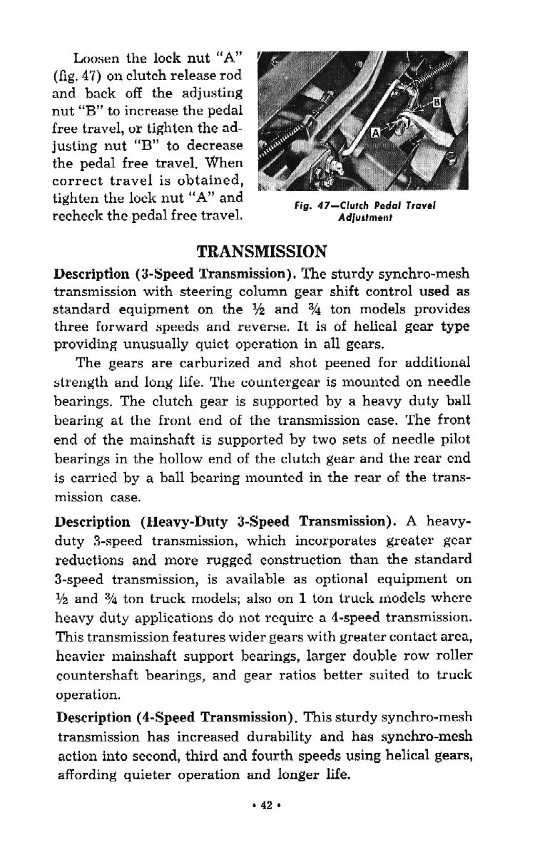 1956 Chevrolet Trucks Operators Manual Page 74